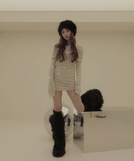 【Basic Collection】2wayオフショルダーチュニック / 2way Off-Shoulder Tunic