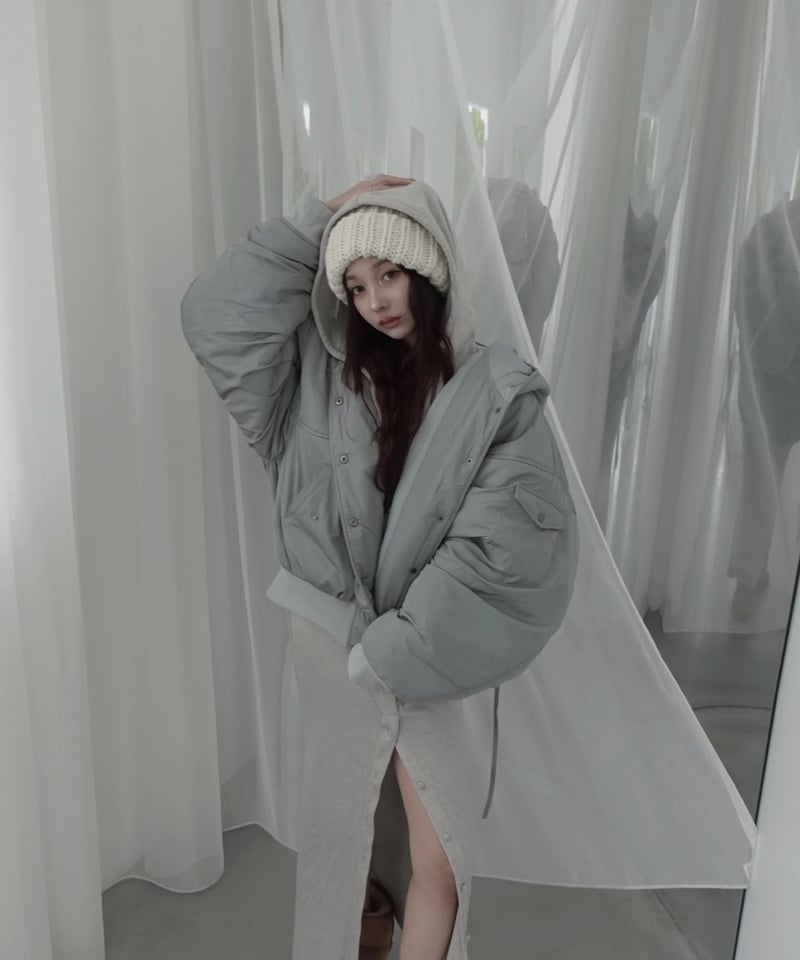 フーデッドナイロンボンバージャケット / Hooded Nylon Bomber フーデッドナイロンボンバージャケット / Hooded Nylon Bomber