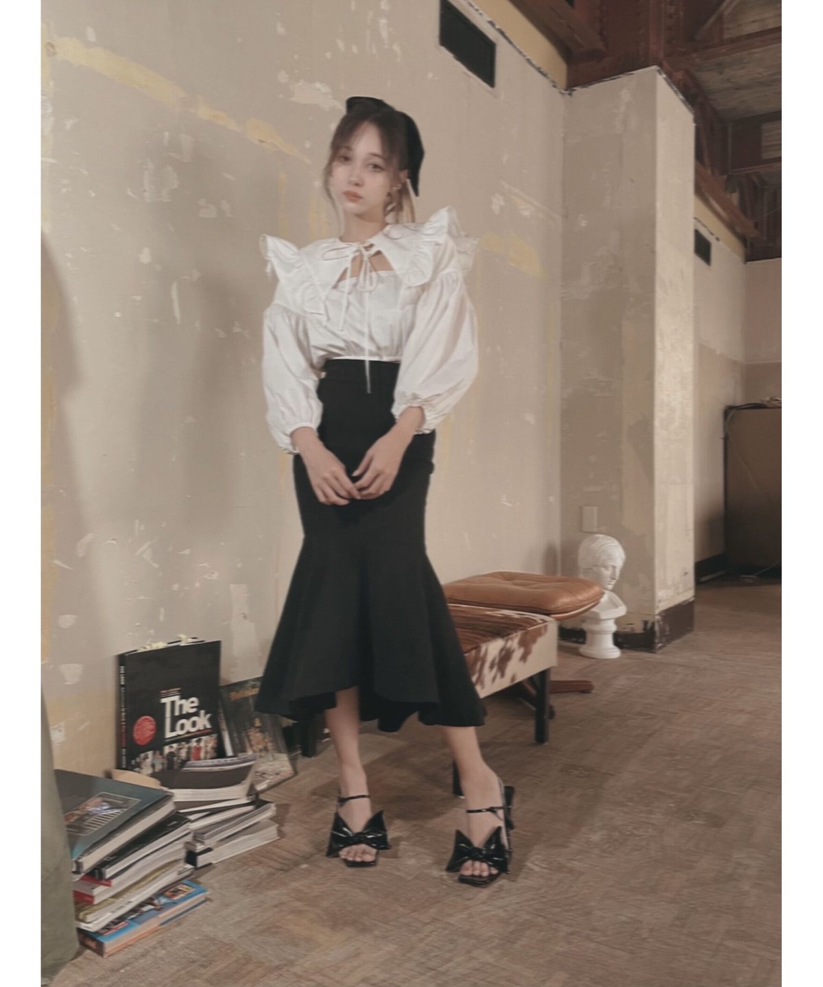 ohga PICO BLOUSE 襟フリルブラウス 【公式通販】