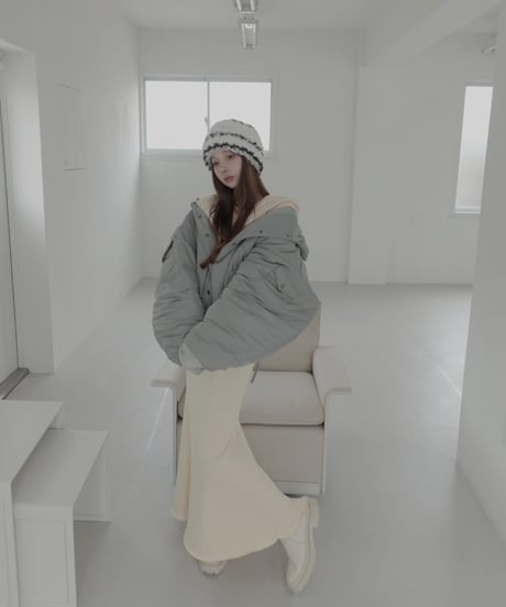 フーデッドナイロンボンバージャケット / Hooded Nylon Bomber Jacket
