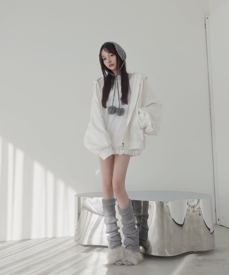 【Milk】ハートジップアップフーディー /Heart Zip-up Hoodie