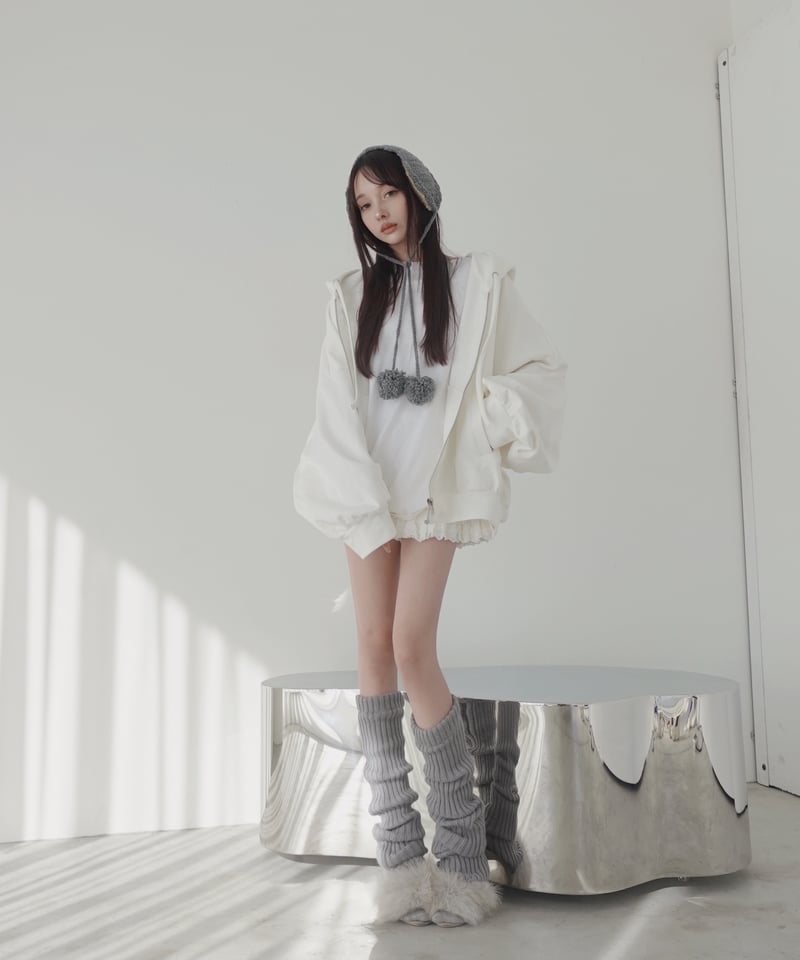 Milk】ハートジップアップフーディー /Heart Zip-up Hoodie | FIC
