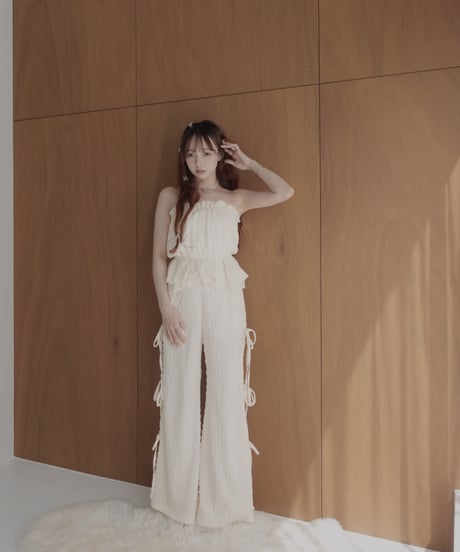 ルーズフィットリボンフレアパンツ/ Loose Fit Ribbon Flare Pants