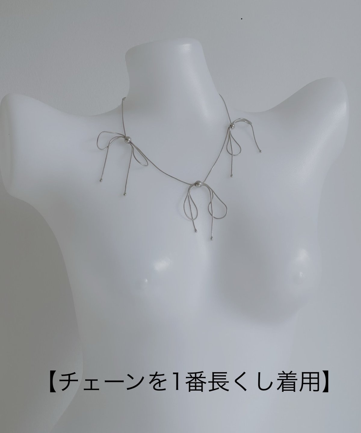 Ribbon Necklace [Silver925] | FICTION TOKYO OFF