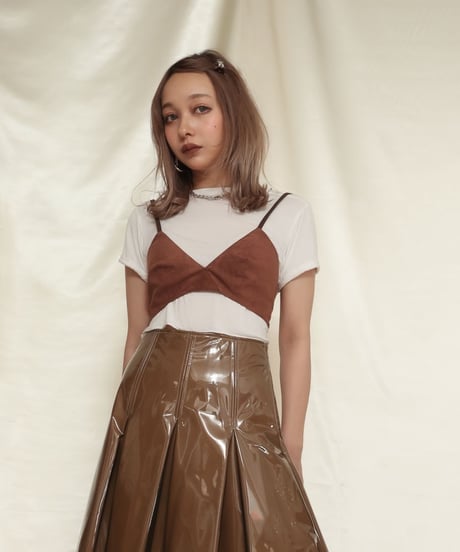 Fake Suede Bra top　スウェードブラトップ