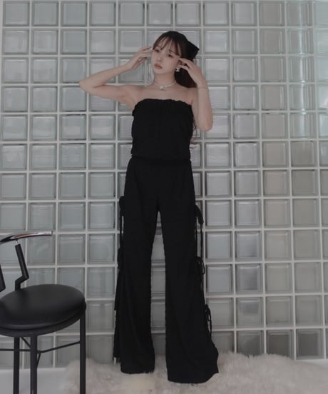 【セットアップ割引②】リボンパンツ＋Act.02ドットトップ