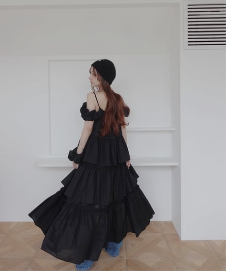 【Black】ガウンドレス/Gown Dress