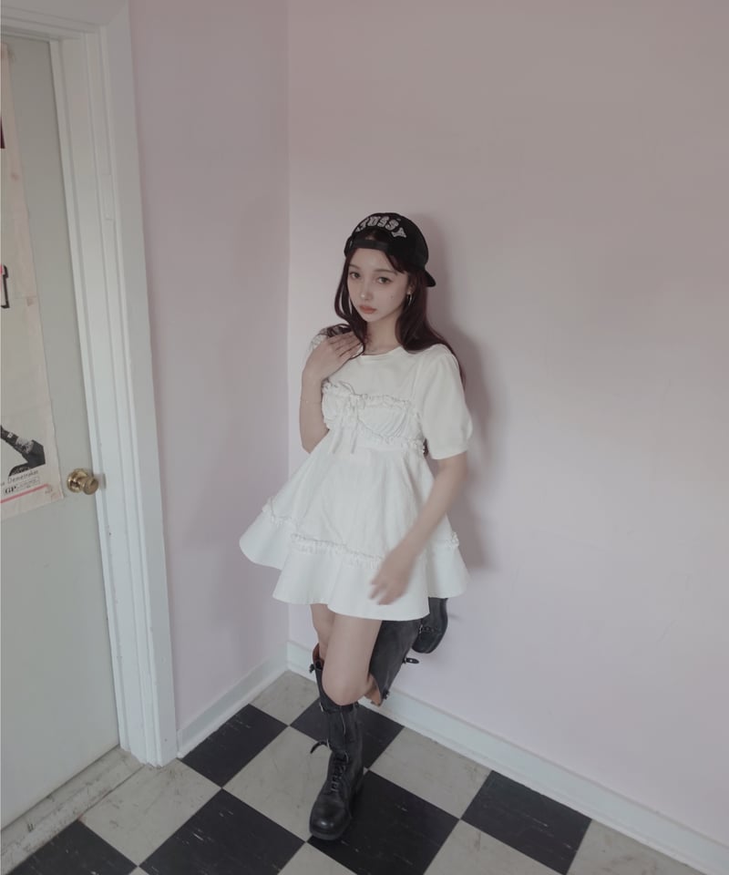 Milk］キャミソールチュニックドレス /Camisole Tunic Dress | FI
