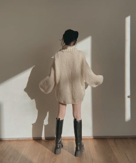 ハンドニッティングリボントップ / Hand Knitting Ribbon Top