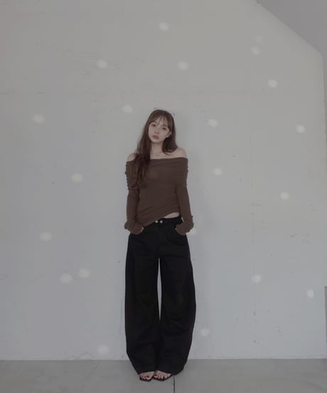 【Basic Collection】2wayオフショルダーチュニック / 2way Off-Shoulder Tunic