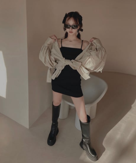 リブキャミソールワンピース / Rib Camisole One-Piece