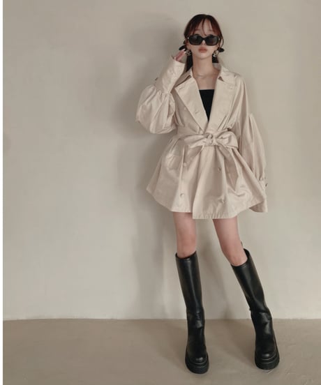 ボリュームスリーブトレンチコート / Volume Sleeve Trench Coat
