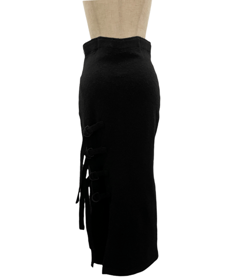 ベルトスリットニットスカート / Belted Slit Knit Skirt