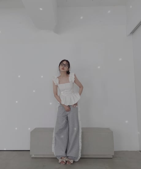 【Milk】コットンレーストップ(+ビッグシュシュ）/ CottonLace Top(+BigSHUSHU)