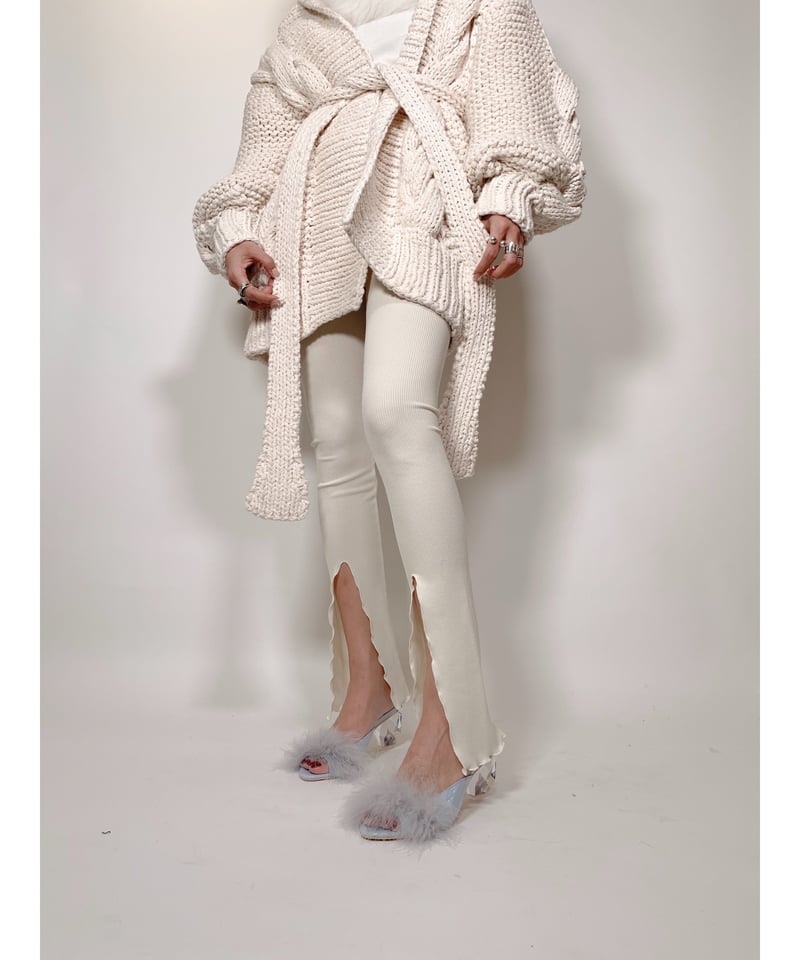 Front Slit Leggings フロントスリットレギンス | FICTION TOKY Front Slit Leggings フロントスリットレギンス | FICTION TOKY