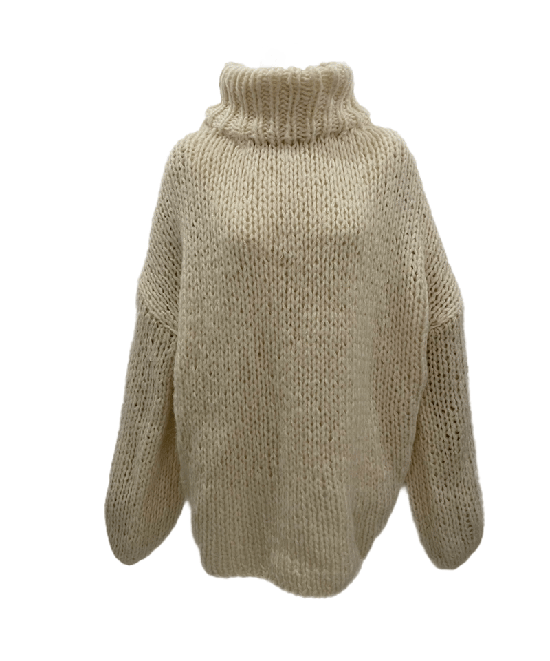 トップス [vintage] French vintage hand knit Antique fabric