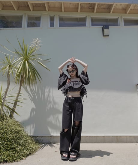3wayスリーブボリュームフリルトップ / 3Way Sleeve Volume Frills Top