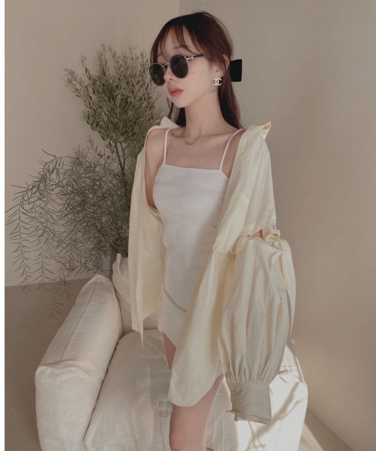 リブキャミソールワンピース / Rib Camisole One-Piece | FICTIO