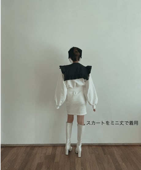 【セット割】クロップドスウェット＋フロントスリットスカート