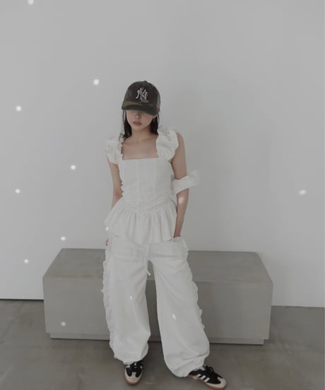 【Milk】コットンレーストップ(+ビッグシュシュ）/ CottonLace Top(+BigSHUSHU)