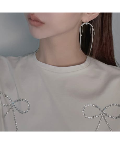 Ribbon Pierce/Earring [Silver925]