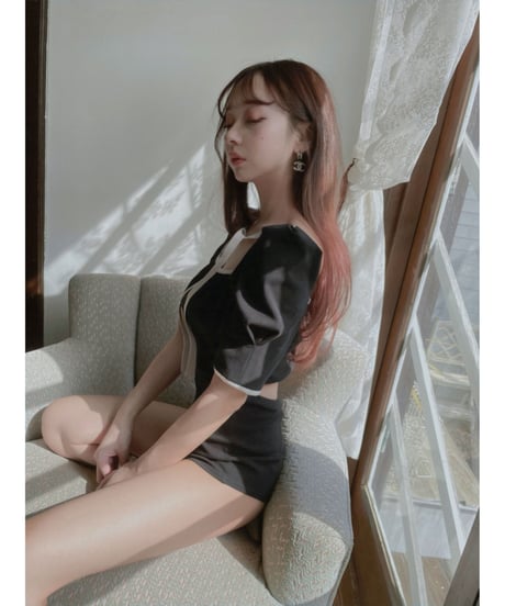 2Wayパイピングボディースーツ / 2Way binding Body Suit
