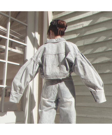 Puff Sleeve Cropped Jacket /パフスリーブクロップドジャケット