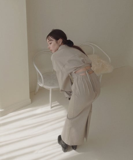 バックオープンシャツドレス / Back Open Shirts Dress
