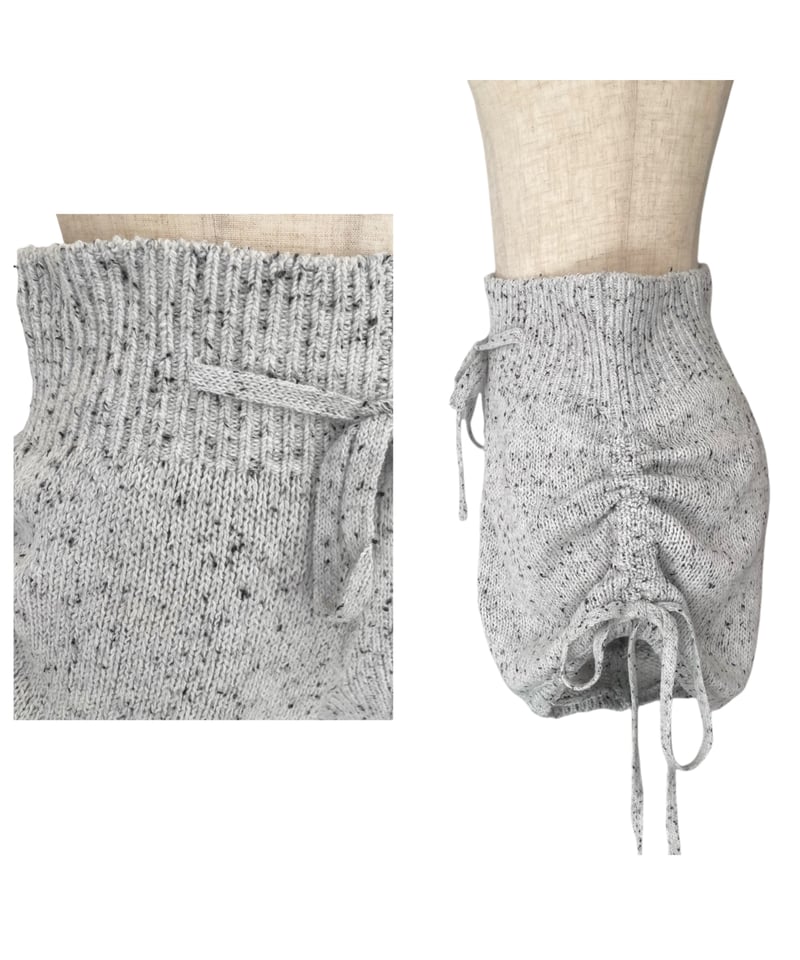 サイドリボンニットショートパンツ /Side Ribbon Knit Short