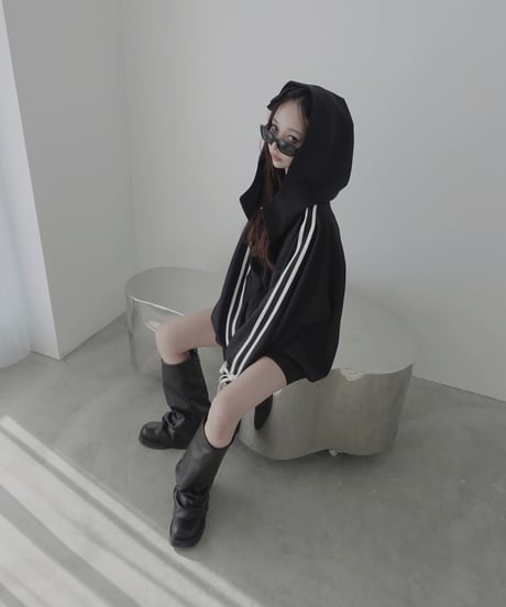 ロゴフルジップラインフーディー /Logo Full-Zip Line Hoodie