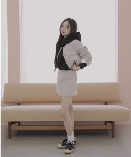 【DustyPink】ツイードジャケット/Tweed Jacket
