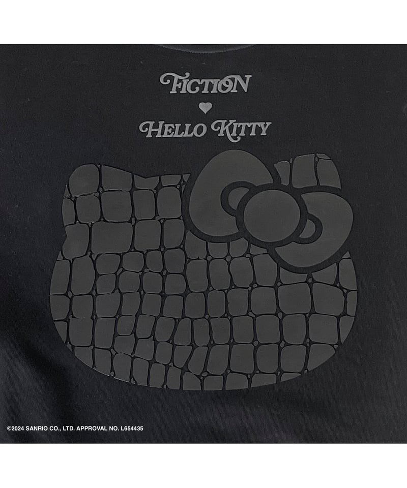 Black】♡ Croco Kitty ♡ ボリュームスリーブスウェットトップ Black】♡ Croco Kitty ♡ ボリュームスリーブスウェットトップ