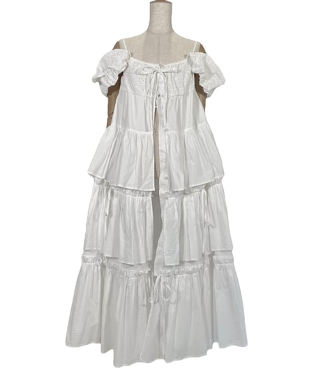【White】ガウンドレス/Gown Dress
