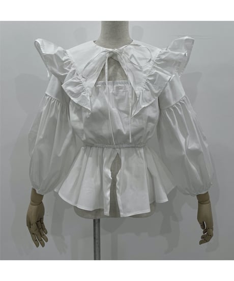 フリルビッグ襟ブラウス /   Fril Big Collar Blouse