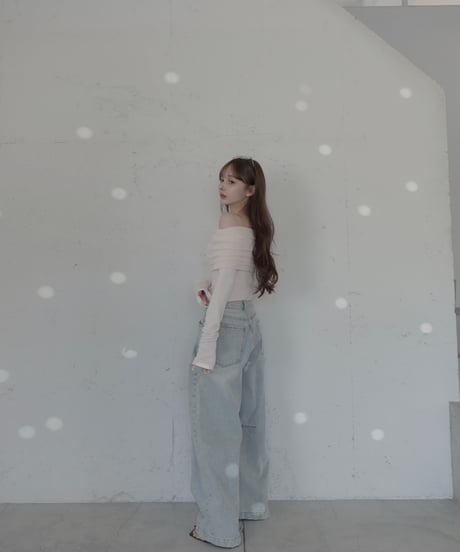 【Basic Collection】2wayオフショルダーチュニック / 2way Off-Shoulder Tunic