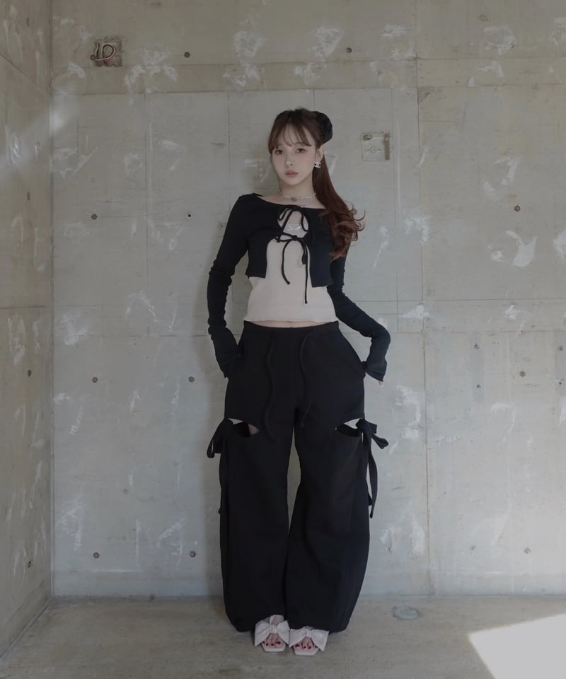 リボンカーディガン/Ribbon Cardigan | FICTION TOKYO OFFIC