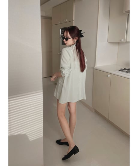 パフスリーブシアージャケット /Puff Sleeve Sheer Jacket