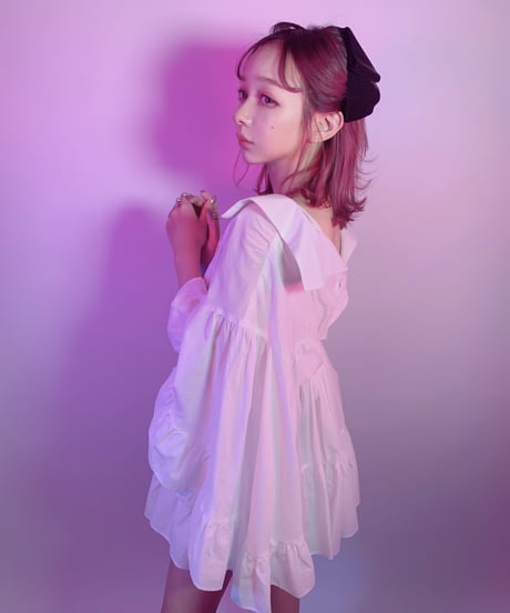 Lace-up Tunic One-Piece レースアップチュニックワンピース