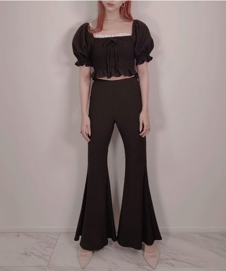 スプリングハイウェストフレアパンツ　Spring High Waist Flare Pants