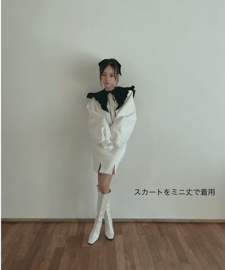 【セット割】クロップドスウェット＋フロントスリットスカート
