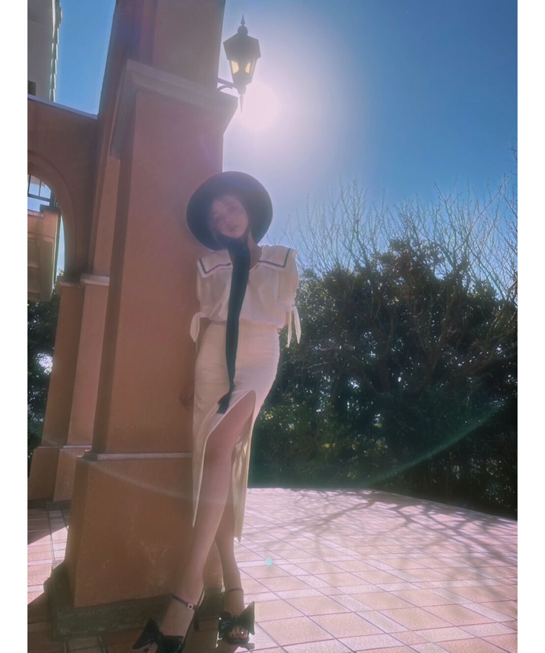 セーラーカラースリットワンピ Sailor Collar Slit One-Piece | F 