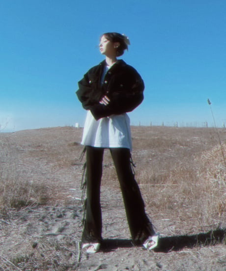 サイドリボンシアーフレアパンツ / Side Ribbon Sheer Flare Pants
