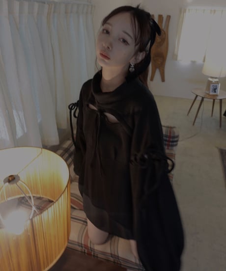 レースアップチュニックワンピ /  Laceup Tunic One-Piece