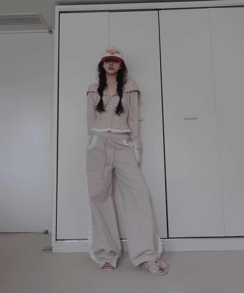 フリルスウェットパンツ /Frill Sweat Pants | FICTION TOKYO