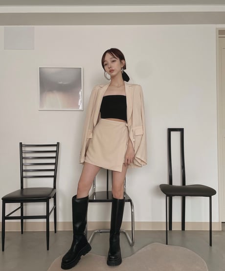 ラップミニスカート(インナーショートパンツ付き) /Wrap Mini Skirt( +inner Short Pants)