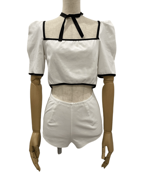 2Wayパイピングボディースーツ / 2Way binding Body Suit