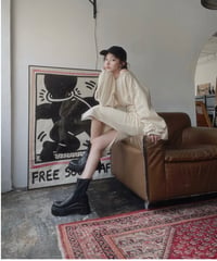 バックスリットロンTワンピ /Back Slit Long Sleeve T One-Piece