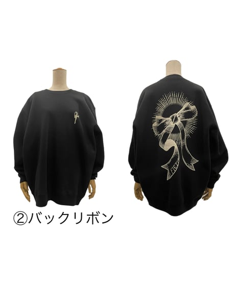 【ブラック】リプリントスウェット /Reprint Sweat