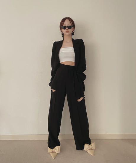 サイドカットシアーパンツ / Side Cutting Sheer Pants