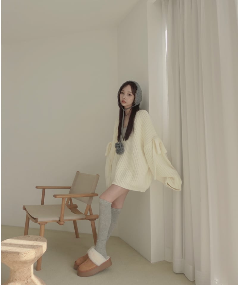 ♡Ivory♡】ホリデーリボンニット / Holiday Ribbon Knit | FIC